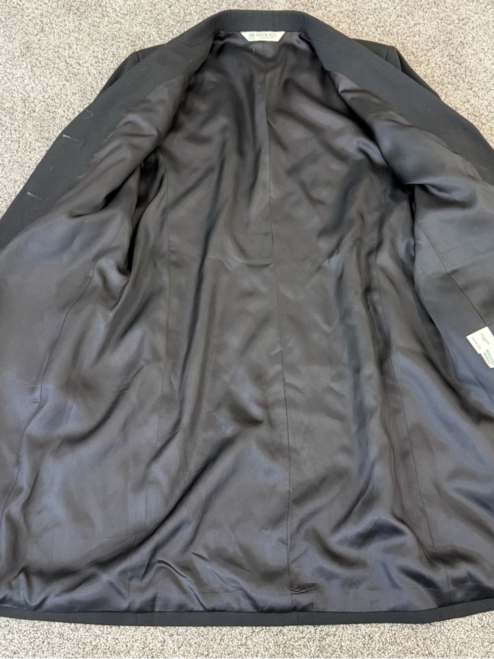 Vintage Austin Reed 100% Wool Black Gold Button Women’s Coat US 14 Made In USA - Picture 10 of 10